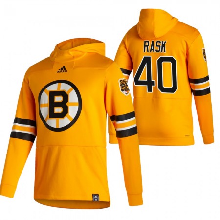 Miehille NHL Boston Bruins Tuukka Rask 40 2020-21 Reverse Retro Pullover Hooded Sweatshirt